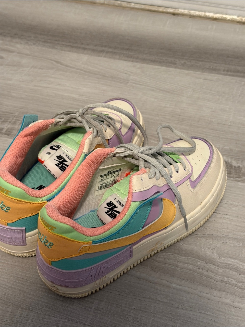 Nike Wmns Air Force 1 Shadow 'Pale Ivory' 6.5 - Picture 5 of 6